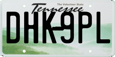 TN license plate DHK9PL