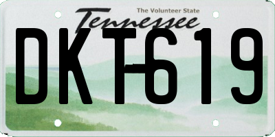 TN license plate DKT619