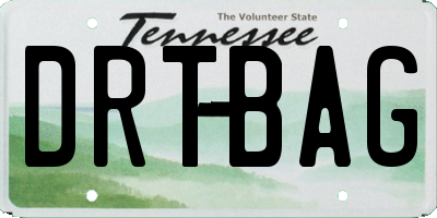 TN license plate DRTBAG