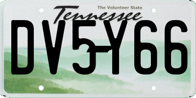 TN license plate DV5Y66