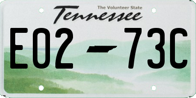 TN license plate E0273C