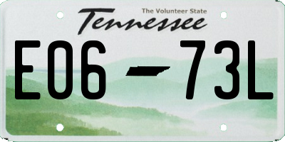 TN license plate E0673L