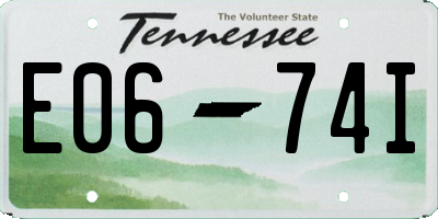 TN license plate E0674I