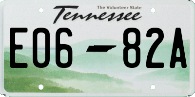 TN license plate E0682A