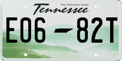 TN license plate E0682T