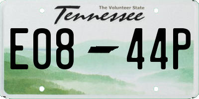 TN license plate E0844P
