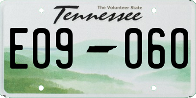 TN license plate E0906O