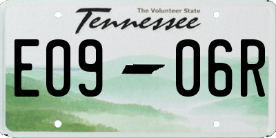 TN license plate E0906R