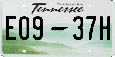 TN license plate E0937H