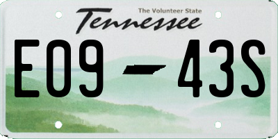 TN license plate E0943S