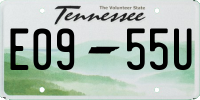 TN license plate E0955U
