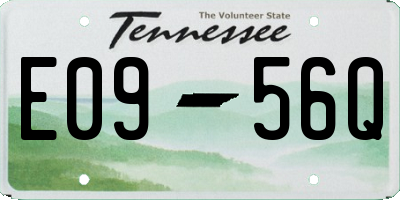 TN license plate E0956Q