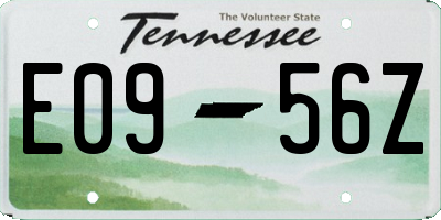 TN license plate E0956Z