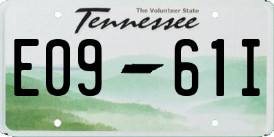 TN license plate E0961I