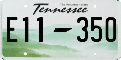 TN license plate E1135O
