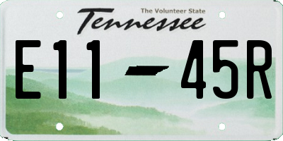 TN license plate E1145R