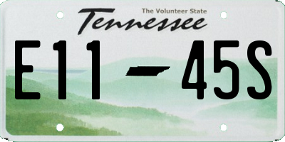 TN license plate E1145S