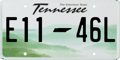 TN license plate E1146L