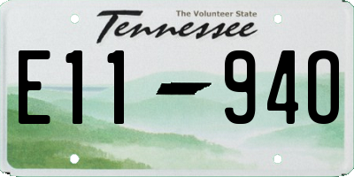 TN license plate E1194O