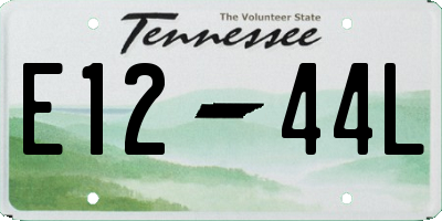 TN license plate E1244L