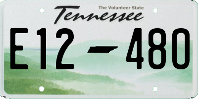 TN license plate E1248O