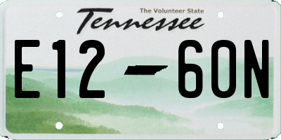TN license plate E1260N