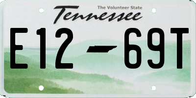 TN license plate E1269T