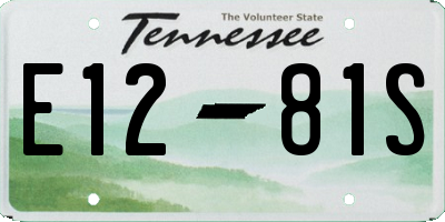 TN license plate E1281S