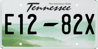 TN license plate E1282X