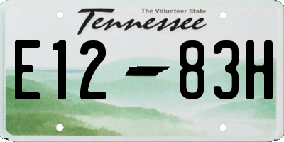 TN license plate E1283H