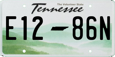 TN license plate E1286N