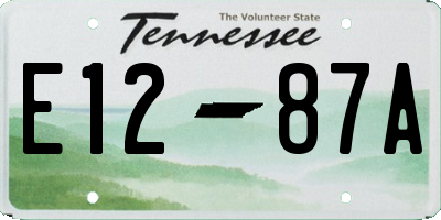 TN license plate E1287A