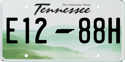 TN license plate E1288H