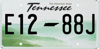 TN license plate E1288J