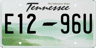 TN license plate E1296U