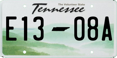 TN license plate E1308A