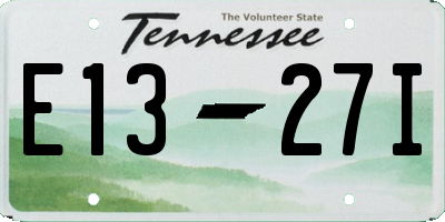 TN license plate E1327I