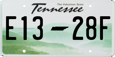TN license plate E1328F