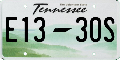 TN license plate E1330S