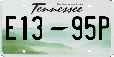 TN license plate E1395P
