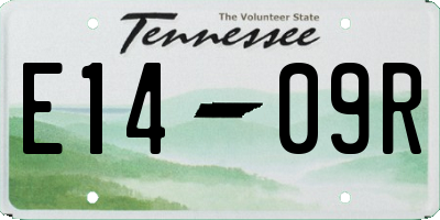 TN license plate E1409R