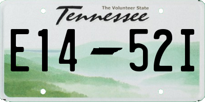 TN license plate E1452I