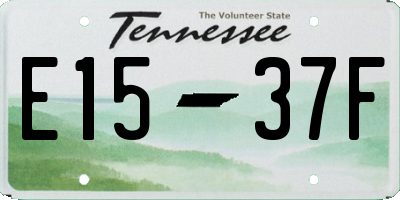 TN license plate E1537F