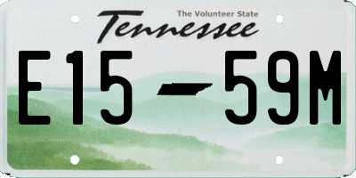 TN license plate E1559M