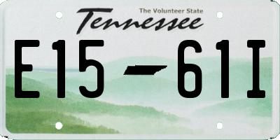 TN license plate E1561I