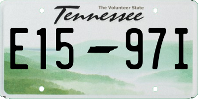 TN license plate E1597I
