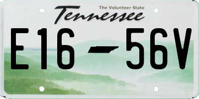 TN license plate E1656V