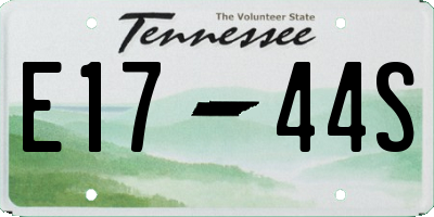 TN license plate E1744S