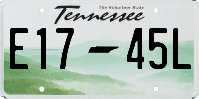 TN license plate E1745L