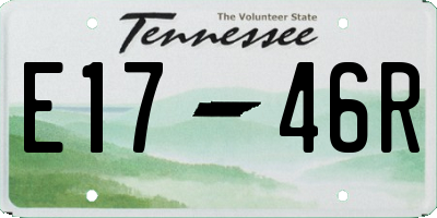 TN license plate E1746R